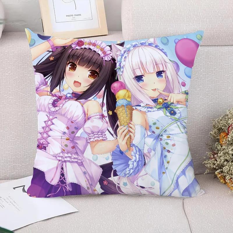 Cushion Cover  NekoPara Pillowcases for Pillows x Cushions Covers for Bed Pillows Pilow Cases Car Decoration Pillowcase