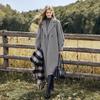 Xiangying Women's Mid-Length Wool-Cashmere Blend Double-Faced Coat
