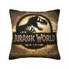 Jurassic Park Dinosaur Print Square Pillowcase Pillow Cover Polyester Cushion Decor Comfort Throw Pillow for Home Car
