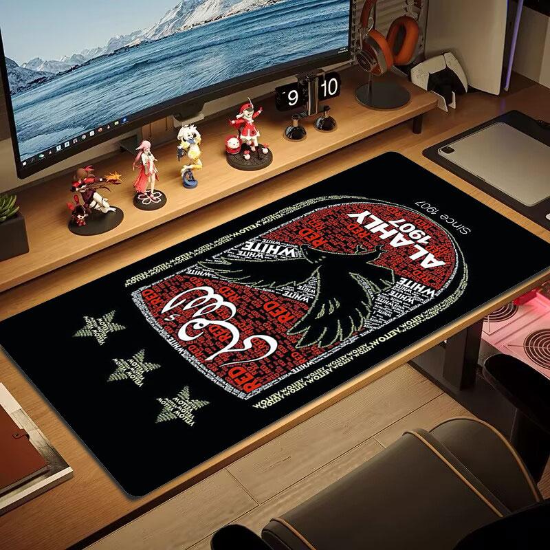 Al Ahly SC Mouse Pad, Large Gaming Desk Mat, Non-slip XXL Mousepad for Laptop & Tablet, Mini PC Playmat with Stitched Edges