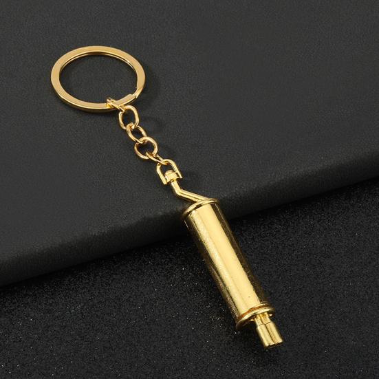 Car Exhaust Pipe Keychain Exhaust Pipe Pendant Keychains for Car Keys Backpack Creative Keychains Gifts for Men Friends Car Enthusiasts