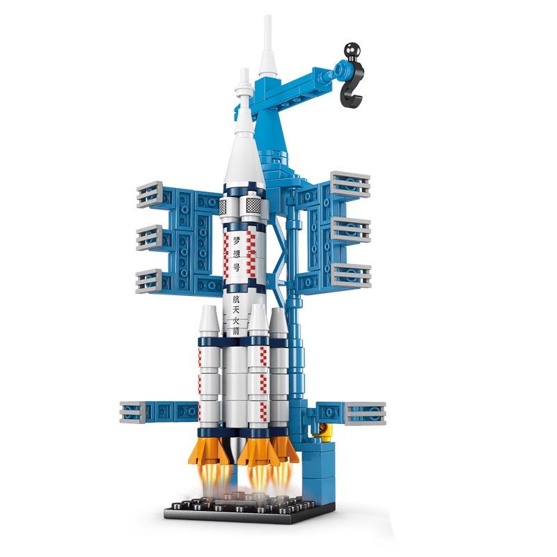 

АБС-материал Обучающая игрушка Совместима с Lego для мальчиков и девочек Rocket