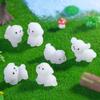 5Pcs Cute Cartoon Resin Luminous Mini Dog Figures Miniature Statues Creative Fashion DIY Home Decoration Accessories Gifts