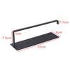 1pc Kitchen Carbon Steel Paper Towel Holder No Punch Cabinet Household Roll Paper Hanger Plastic Wrap Rag Storage Rack