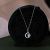 Zircon Moon Necklace: Elegant Summer Clavicle Chain for Women - Perfect Girlfriend or Bestie Gift