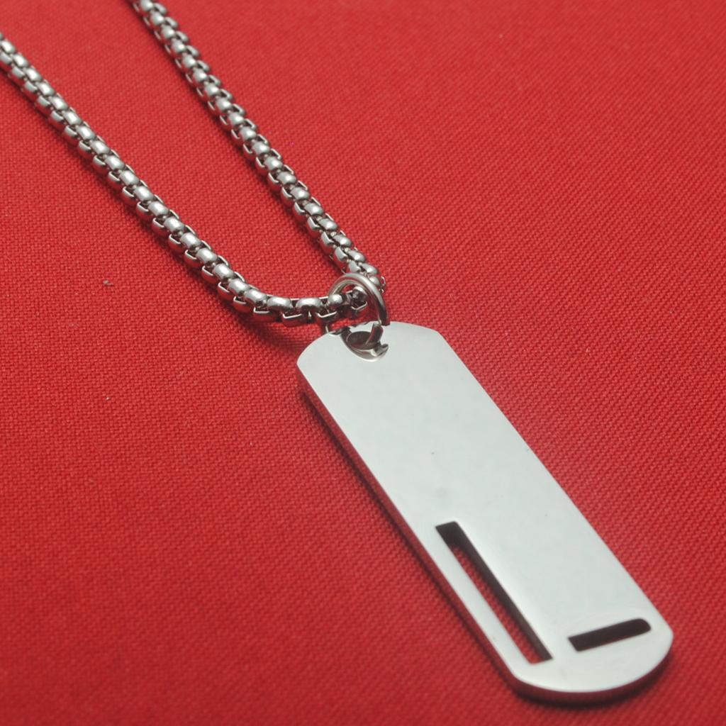 Titanium Steel English Letter Pendant Stainless Steel Unisex Versatile Fashion Accessories Couple Jewelry Necklace