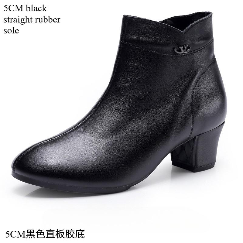 

Fashion Autumn Winter Boots Women Ankle Boots Shoes Woman Fashion Wedges Heels Woman Boots High Quality Leather Shoes Female Zip 34