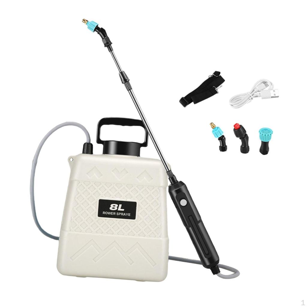 Elektrický postřikovač na trávu, vysoký tlak snadno přenosný, praktická láhev s rozprašovačem vody, zahrada