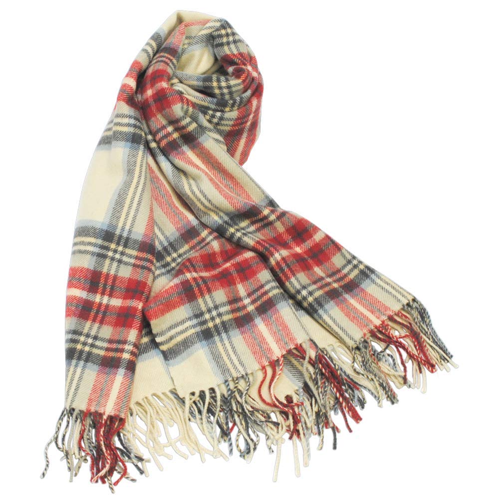 

Made in Extra Large Lambswool Tartan Favoured by the British Royal Family Lochcarron, Scotland, Stole, Blanket, Rug, (Stuart Eve)