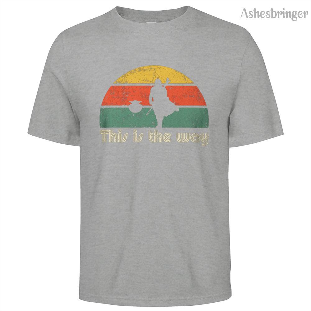 

Mens Cotton Jedi The Retro Way Graphic T Shirt Street Casual Style Tee for Men and Women 4XL