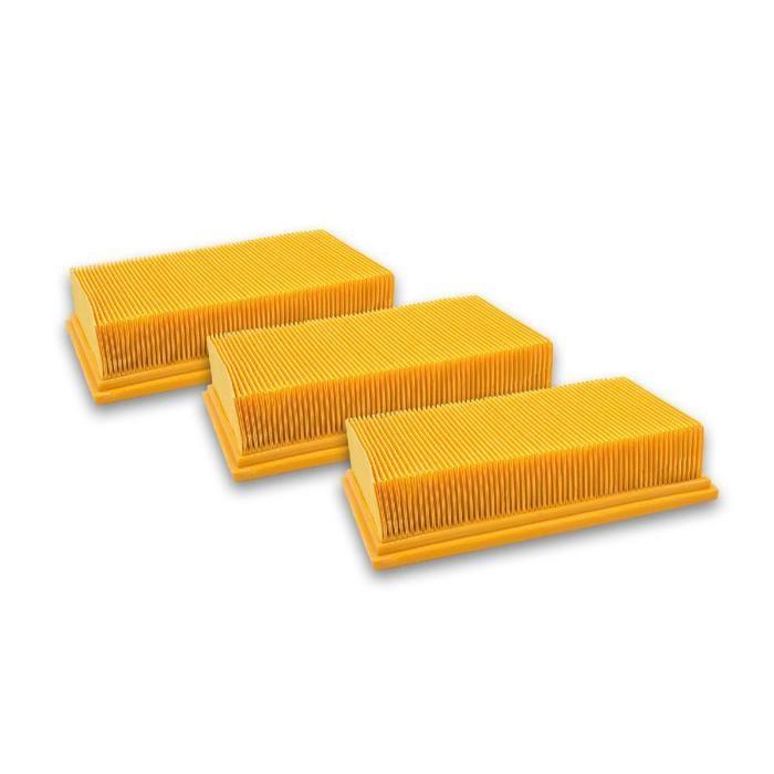 Vhbw 3x filtre plissé plat compatible avec Hilti VC-20, VC 40 UM, VC-40, VC 20 UM aspirateur - Élément filtrant