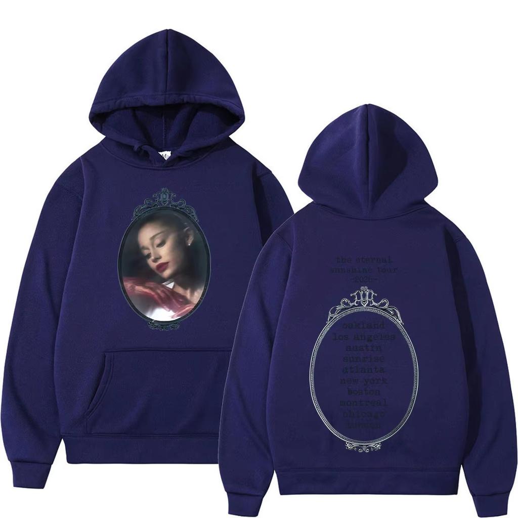 Ariana Grande The Eternal Sunshine Tour 2026 Print Hoodies Men Women Vintage Pullover Autumn and Winter Vintage Printed Sweatshirt