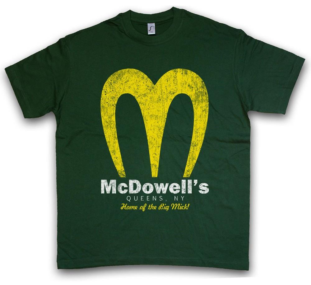 MC DOWELL'S T-SHIRT Sign Insignia Logo Company Coming Zamunda To America