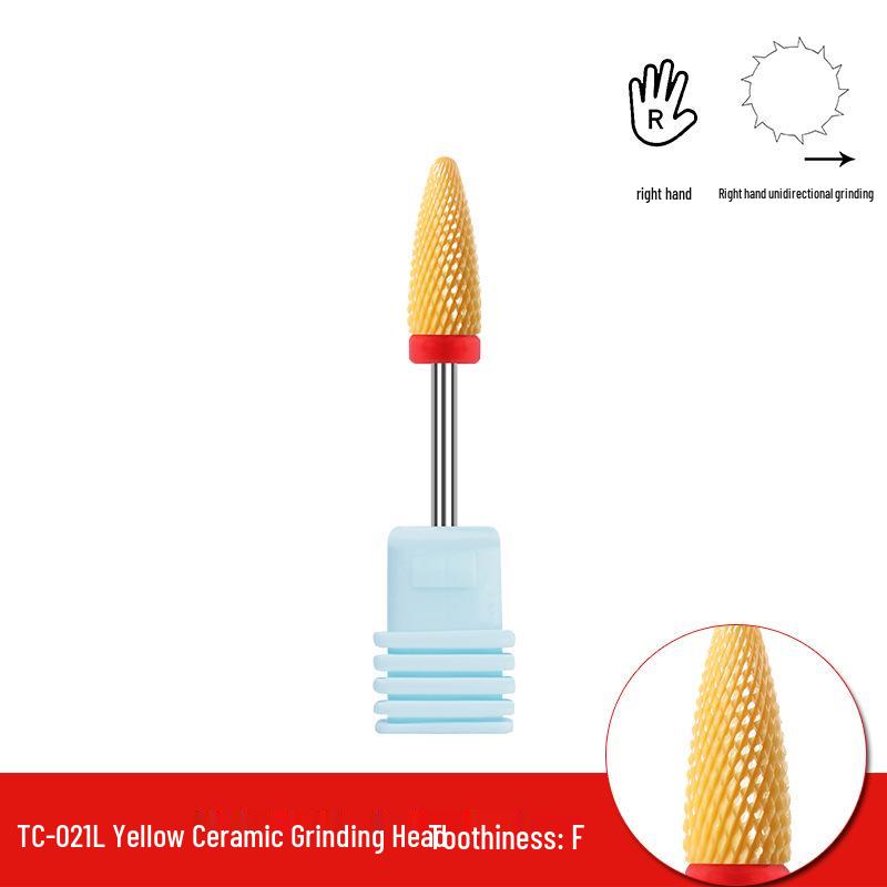 Single Bullet-Shaped Ceramic Nail Grinding Head 2.35