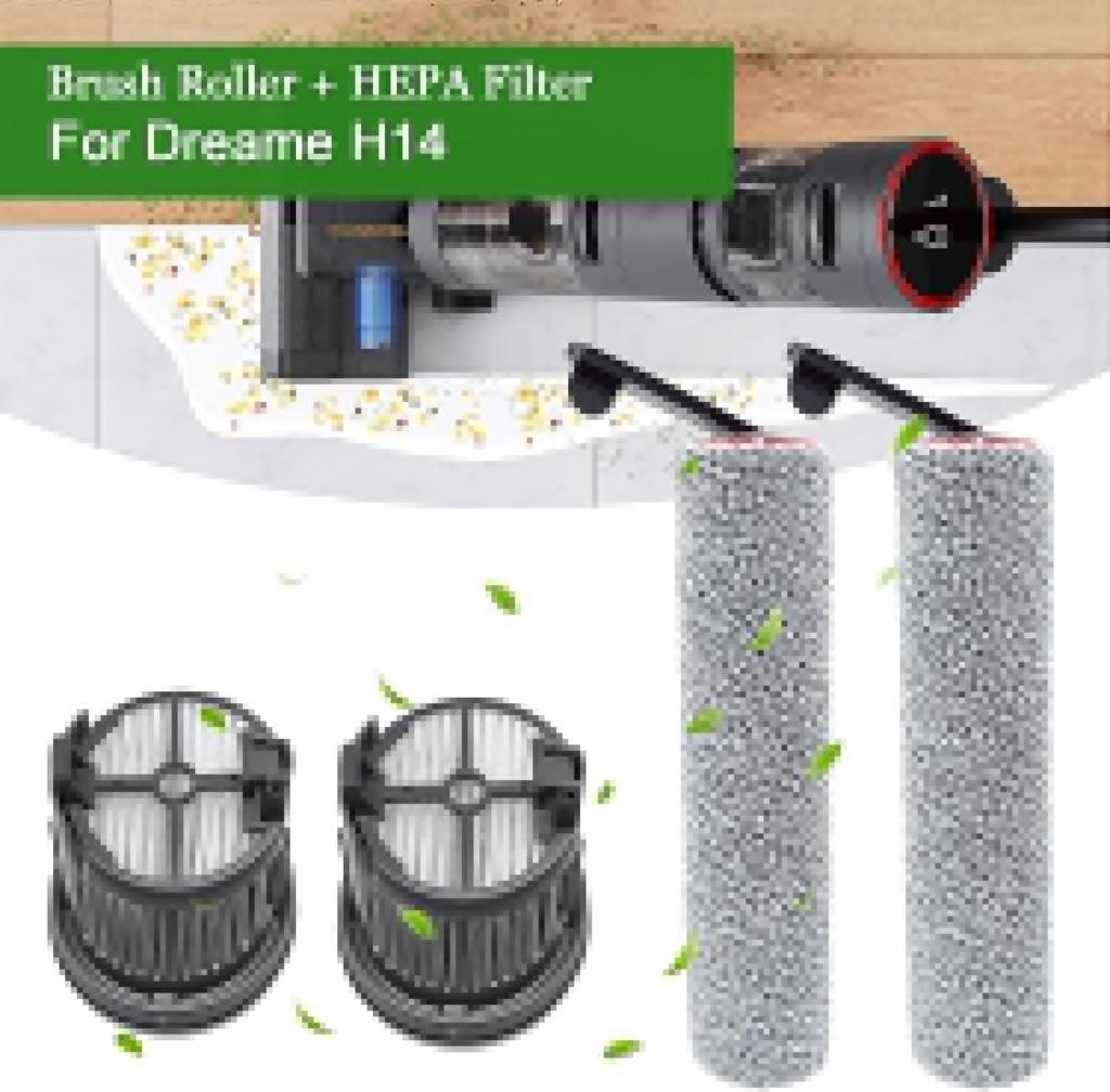 For Dreame H14 Dual / H14 Pro / H14 / H20 Pro Plus / H20 Ultra / H30 Ultra Vacuum Cleaner Roller Hepa Filter Accessories