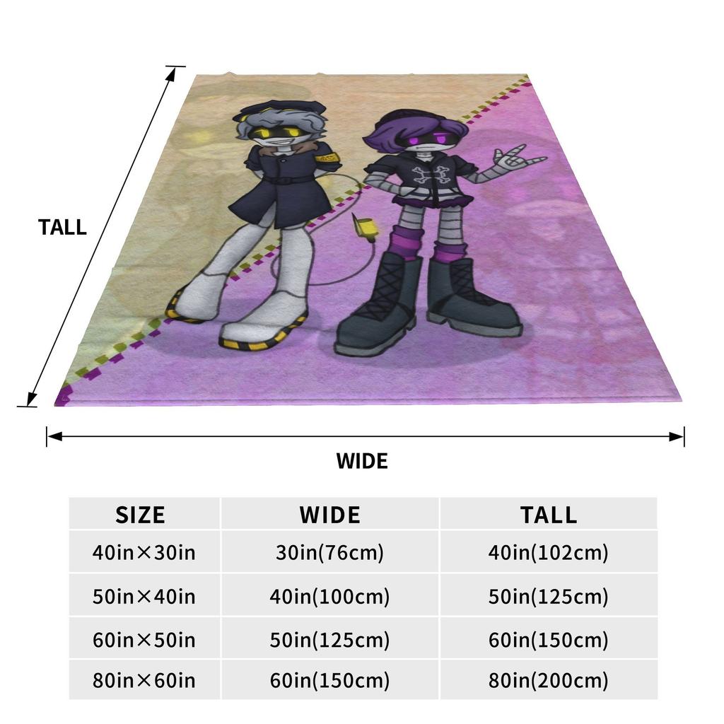 Murder Drones N and Uzi Fleece Throw Blanket  Blanket for Home Travel Warm Bedroom Quilt