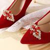 1Pcs Removable Lady Shoe Clips Wedding Bride Shoes Decoration Women High Heel Charms Jewelry Shiny Shoes Buckle Gifts