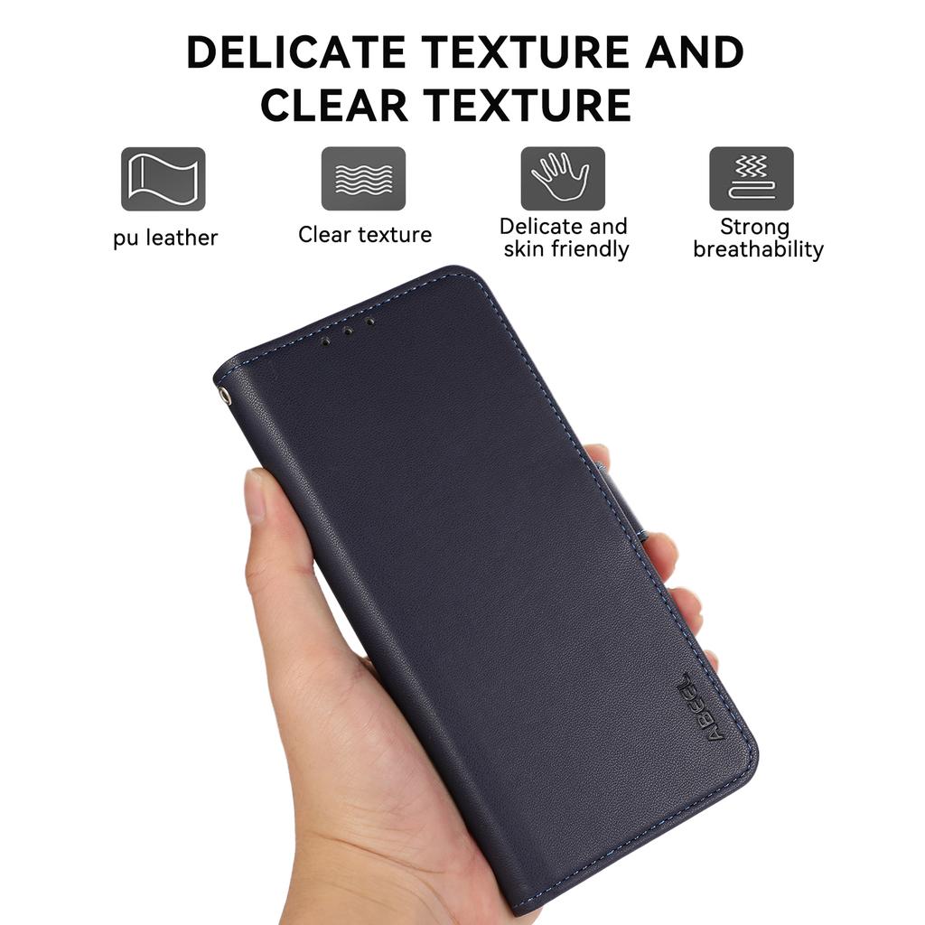 ABEEL For Xiaomi Redmi Note 14 Pro 4G Case Leather Phone Cover with RFID Blocking Wallet