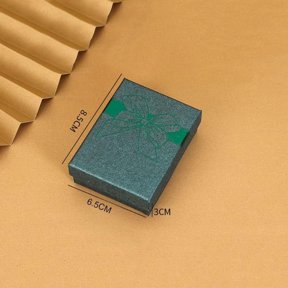 Bow Decoration Jewelry Container Storage Container Jewelry Storage Box Paper Box  For Her Wedding