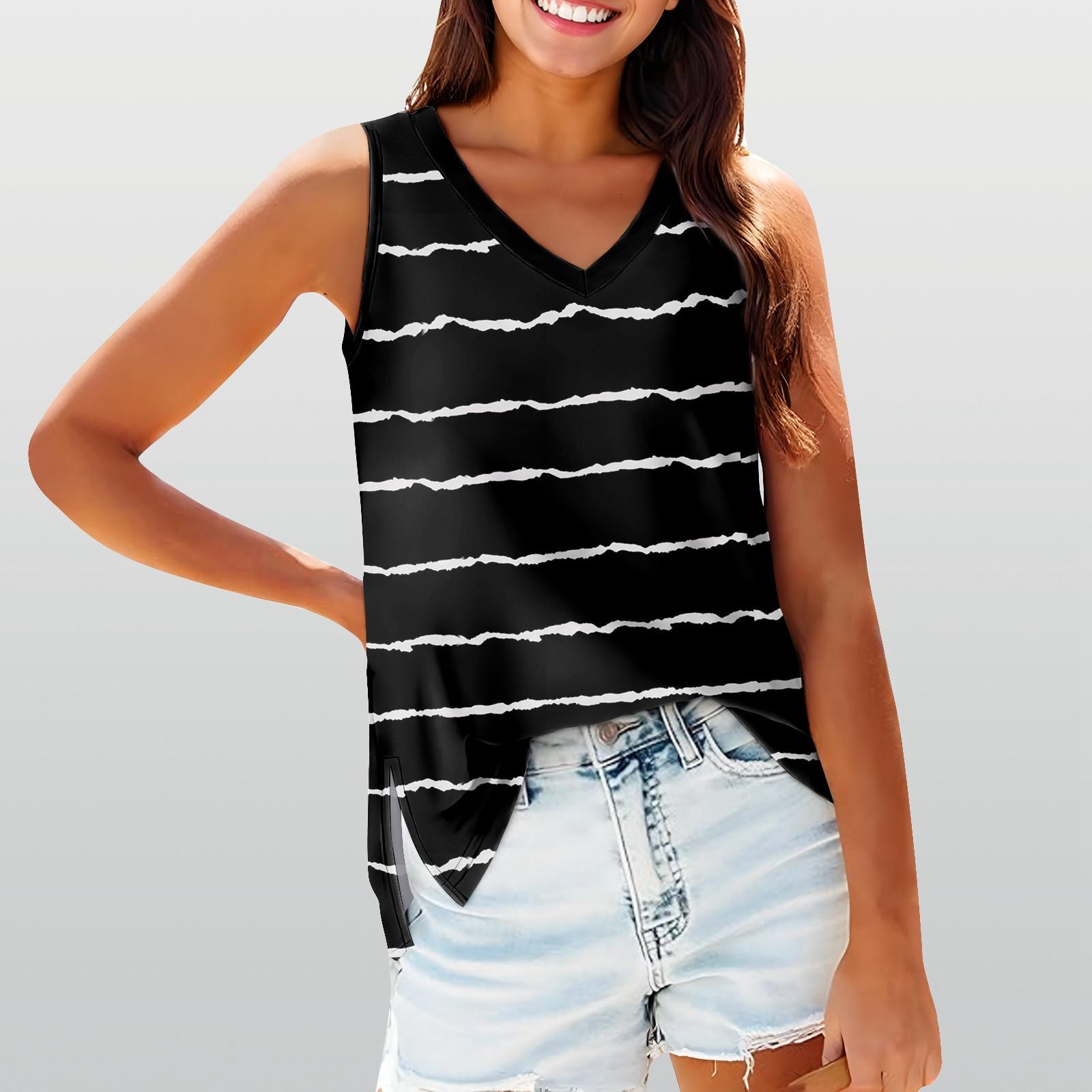 

Женская майка для девочек, однотонный повседневный топ, топы на бретелях для женщин, свободные топы без рукавов, струящиеся L чёрный