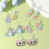 Korean & Japanese Style Big-Eared Rabbit Acrylic Earrings - Cute, Colorful, and Unique