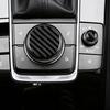 AIRSPEED Carbon Fiber for Mazda 3 Axela -2025 Center Console Multimedia Knob Button Cover Interior Trim Accessory, Black