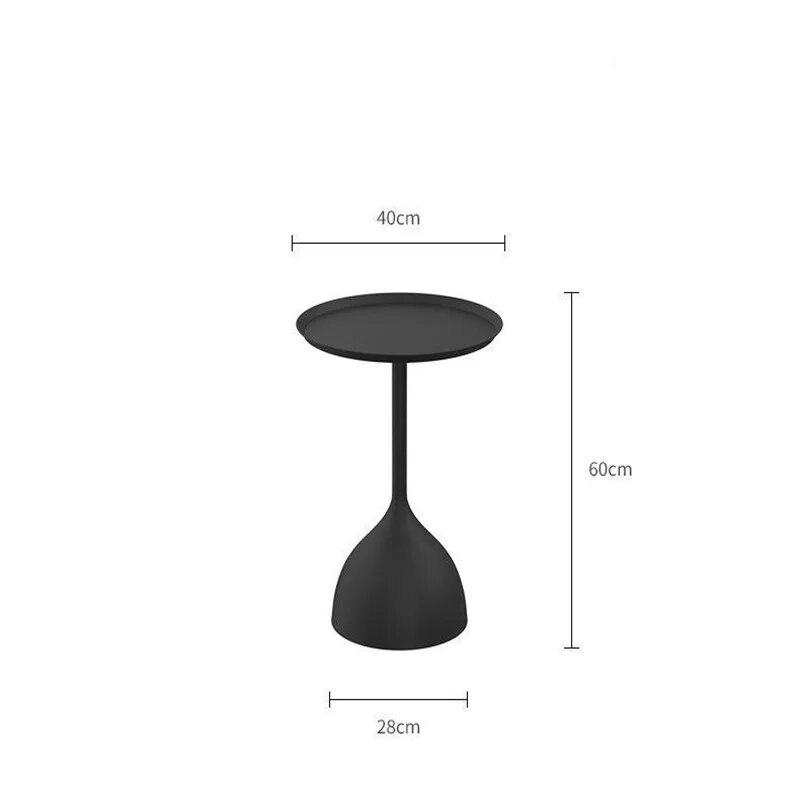 Cremă Nisip Margine Păr Măsuță de Cafea Mică Albă Mobilă Balcon Mini Fier Forjat Măsuță Mică Lux Ușor Măsuță Laterală Creativă