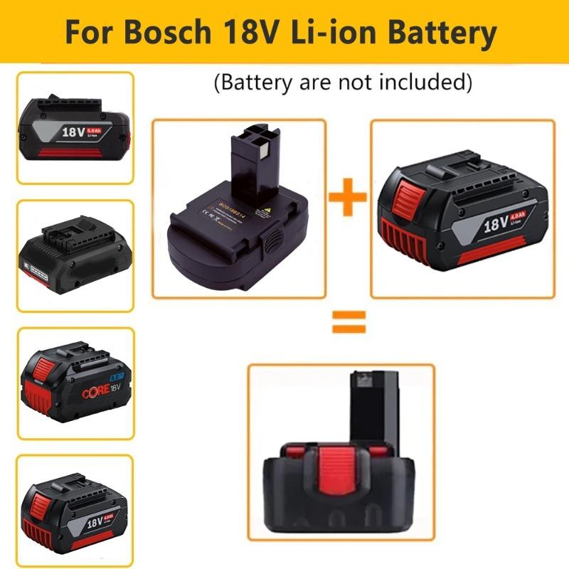 HAKSINKY Power Tool Battery Adapter BOS18BS14 for Bosch 18V Li-ion Battery Convert To Work for Bosch 14.4V Cordless Power Tools
