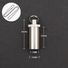 Titanium Alloy  Waterproof Pill Case Portable Keychain Medicine Sealed Capsule Storage Container Moistureproof for Travel Home