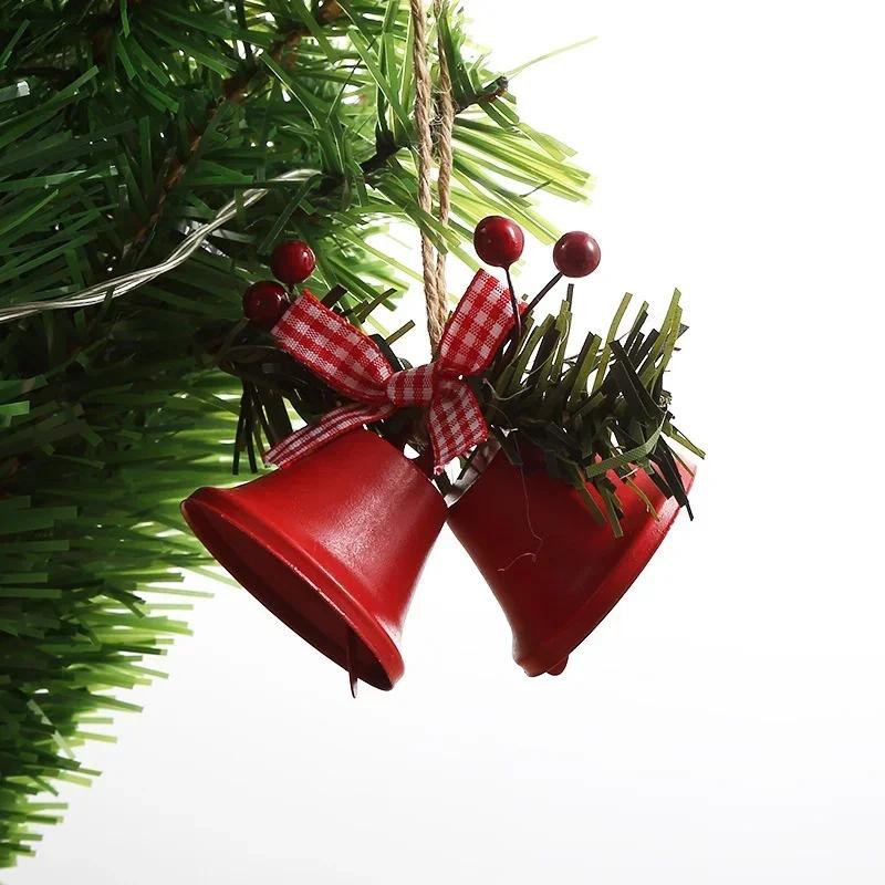 1 Pcs Color Metal Horn Bells Iron Christmas Decoration Pendant Jewelry Accessories Christmas Home Decor Small Tools Accessories