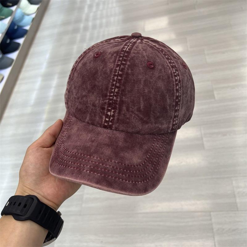 Spring and Autumn New Men's and Women's Hats Casual Versatile Old Baseball Caps Outdoor Sports Pure Cotton Washed Peaked Caps