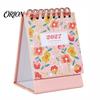 Spiral Bound Calendar 2026-2027 Mini Desk Calendar, 18 Months July 2026 To Dec 2027 Small Desktop Flip Floral Theme Standing with Twin-Wire Binding