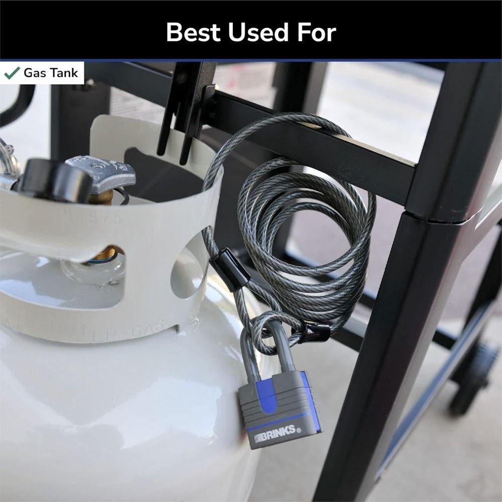 Flexible Thick Security Chain Anti-Theft Steel Wire Braided Rope Bike Lock Cable  Outdoor