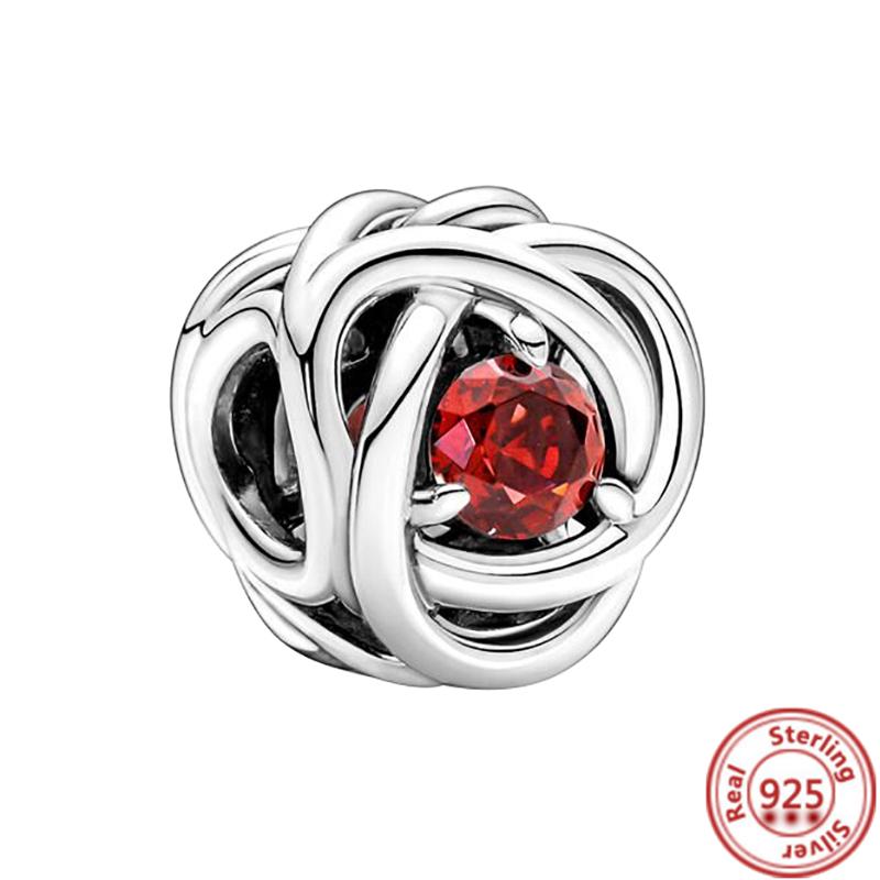 Нові 12 сузір'їв місяць колір вічність коло шарм Fit оригінальні шарми браслет з бісеру 925 срібло DIY ювелірні вироби