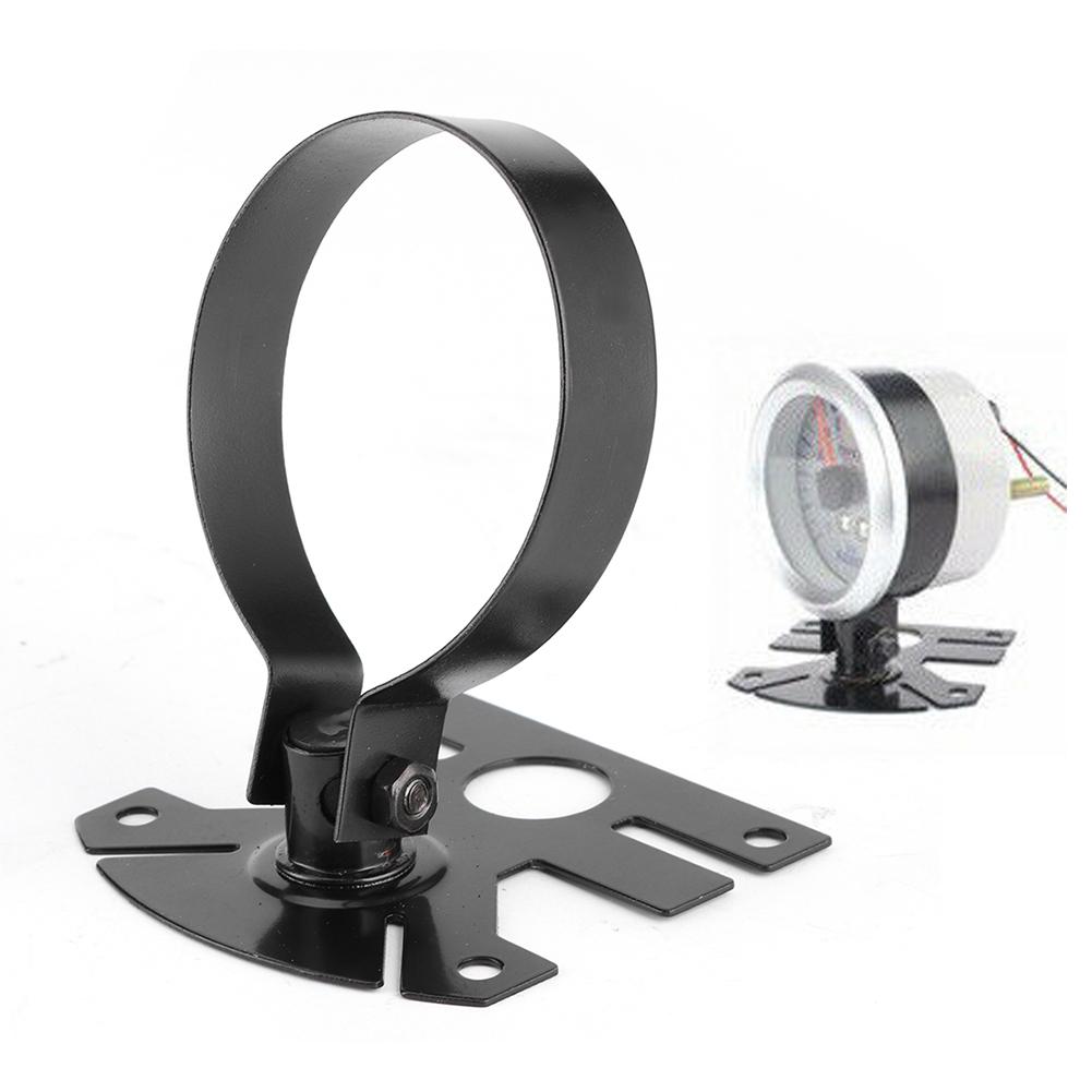 2in 52mm Single Hole Gauge Mount Bracket Iron Meter Holder Car Refitting Black