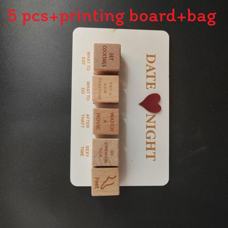 After Dark Date Night Dice Wooden Game For Couples Romantic Gift