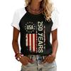 Women’s Raglan Sleeve Printed Top USA 250 Years Graphic Casual Crewneck Short Sleeve Loose Fit Summer T Shirt for Women