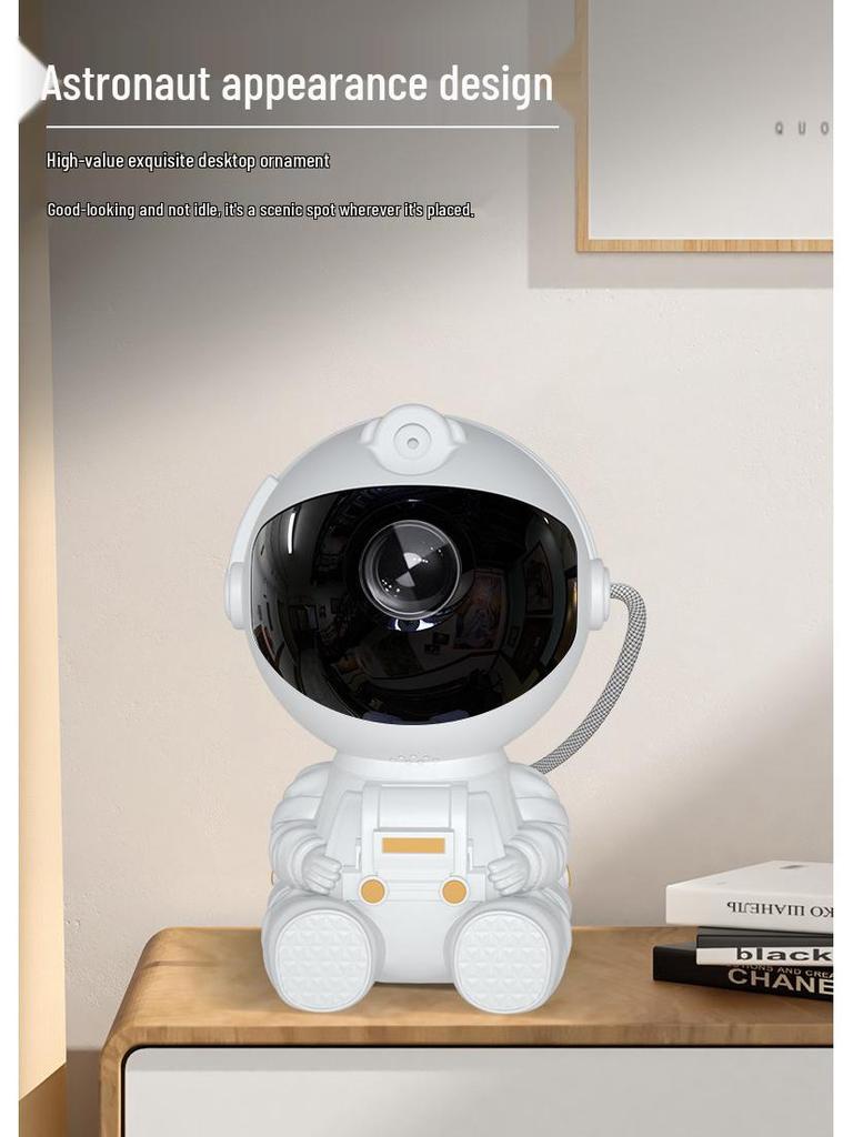 Starry Sky Astronaut Projector Lamp - Night Light & Laser Desk Lamp