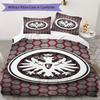 Eintracht Frankfurt Pattern Bedding,Quilt Set Quilt Cover Pillowcase Home Birthday Gift(1 * Duvet Cover + 2 * Pillowcase, Without Core)_lx