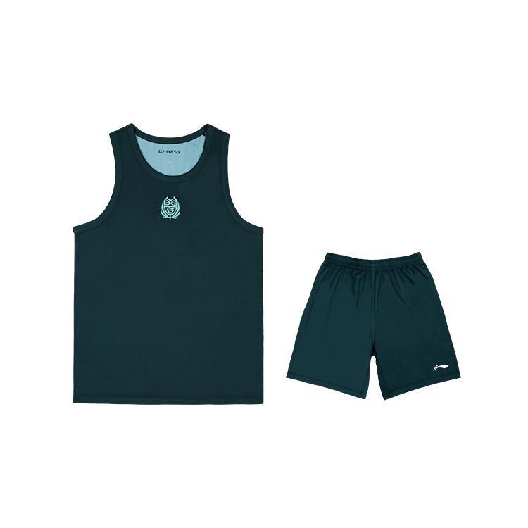 Li Ning Basketball Suit Men s Green YATU041-3 165