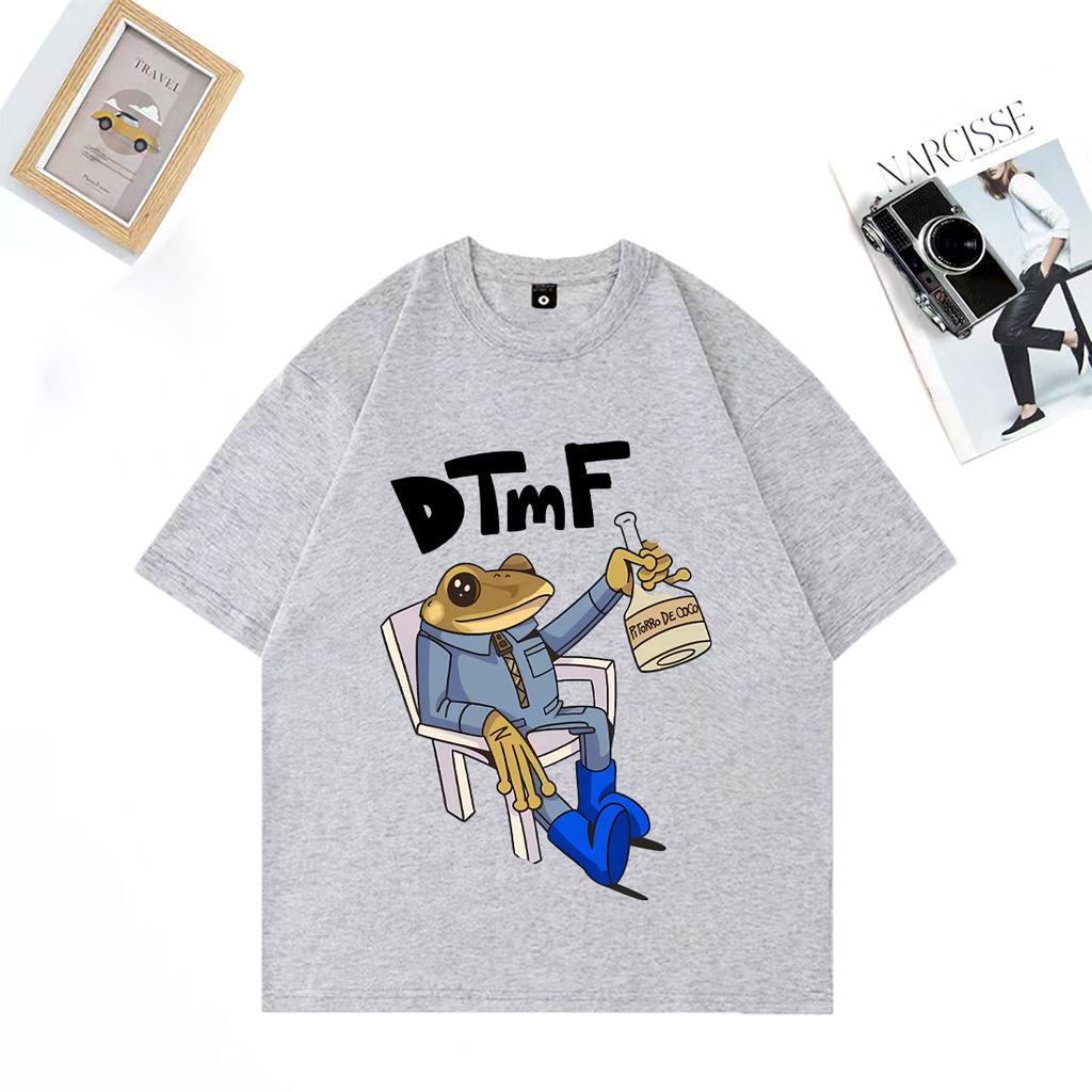 2025 Summer Bad Bunny Summer Funny 100 Pure Cotton Printed Tshirt Men Women Hip Hop Streetwear Short Sleeve Tops Oversized Y2k