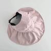 Vinyl Empty Top Sunscreen Fisherman Hat Children Spring and Summer New Outdoor Travel Anti-ultraviolet Face Cover Big Brim Sun Hat