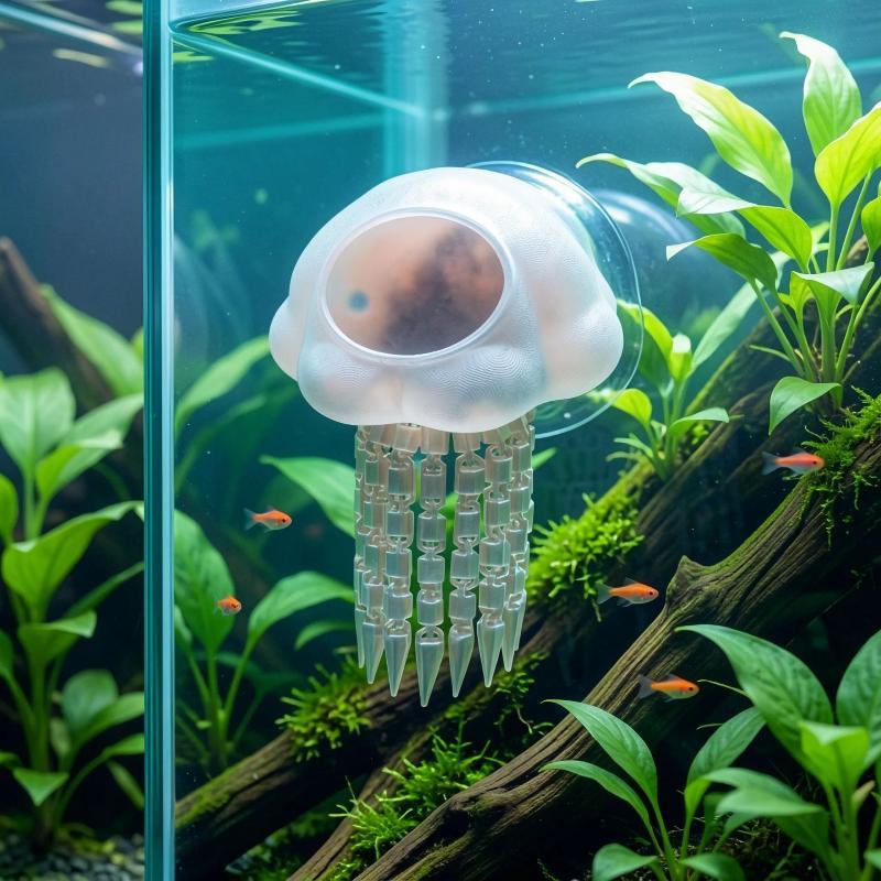Aquarium Shrimp Resting Floating Cave Scratch Resistant Betta Hideout Lightweight Fish Tank Decor for Freshwater Tanks
