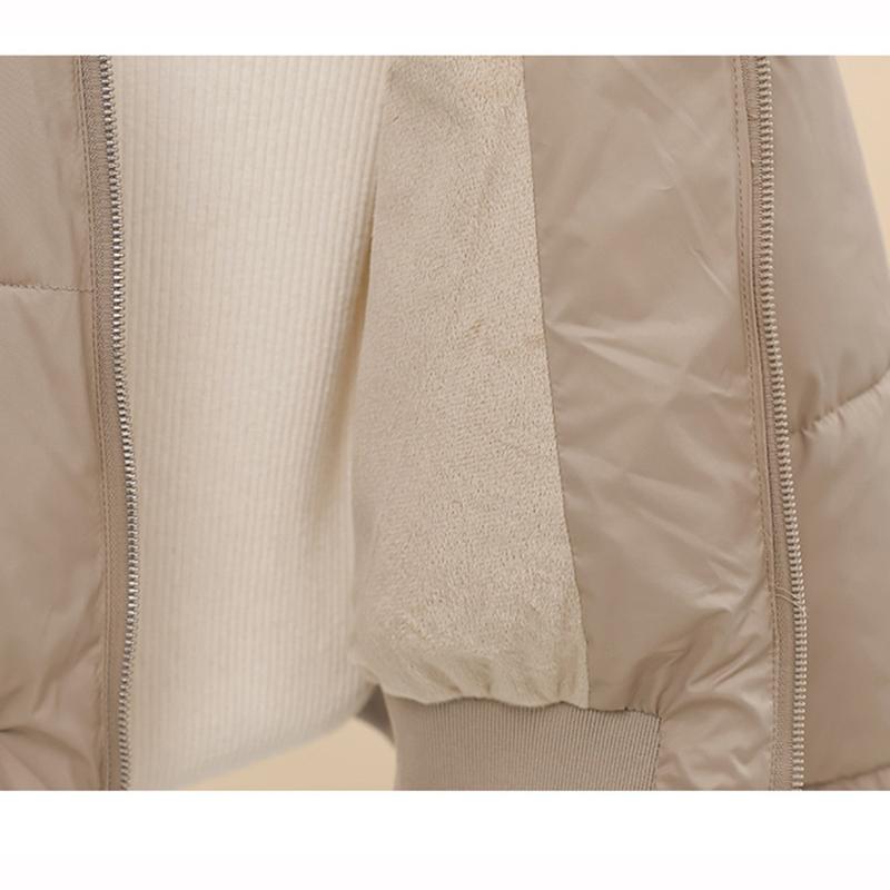 Autumn Winter Keep Warm Jacket with Fur Hat Thick Cotton Coat Coats Parker Short Trend British Style