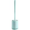 Silicone Toilet Brush Wall Mounted Breathable Holder Soft Bristle Odor Free Bathroom Toilet Cleaning Supply