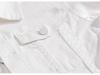 Men's Slim Fit White Washed Denim Jacket - Trendy Korean Style Long Sleeve Outerwear