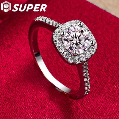 Ringschmuck aus 925er Sterlingsilber mit AAA-Zirkon