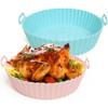 Baking Bread Pan Reusable Silicone Air Fryer Basket Liner Pot Tray Container Baking Mold Canister Shape Protector Accessories