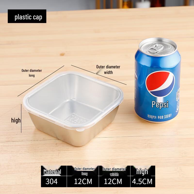 304 Stainless Steel Food Sample Retention Box with PC Lid
