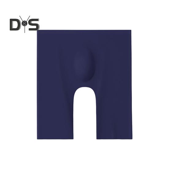 Men Boxer Underwear Elastic Mid-Waist Design Breathable Summer Ice Silk Shorts Panties Solid Color U-Convex Seamless Panties